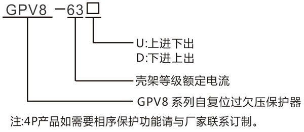 过欠压保护器的型号含义